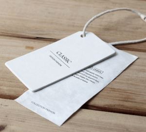 Custom Logo White Cardborad Papye pann Tag