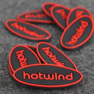 Brand 2D Text Silikon Rubber Label