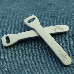 Custom Logo revèsib kwi Zipper Puller