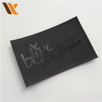 Custom Brand Jeans Tag Relief PU Leather Label