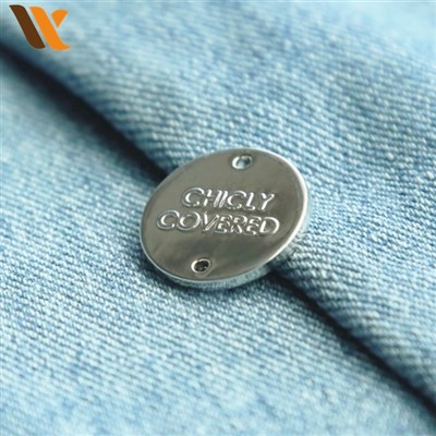 Punched twou chen Collar Metal Tag